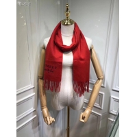 Shop Duplicate Burberry lambswool & cashmere scarf 71156 red