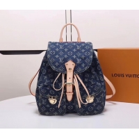 Unique Style Louis Vuitton Denim Backpack M44460 blue