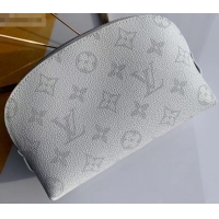 Most Popular Louis Vuitton Cosmetic Pouch PM Bag Monogram N60024 White