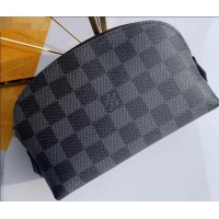 Popular Style Louis Vuitton Cosmetic Pouch PM Bag Damier Graphite Canvas N60024