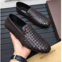 Promotional Bottega Veneta Intrecciato Men's Loafers BV8069 Coffee