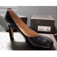 Low Cost Bottega Veneta Heel 9cm Square Toe Bloc Pumps BV9216 Black 2019