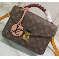 Sumptuous Louis Vuitton Braided Handle Monogram Canvas Pochette Metis Bag M43984 Red 2019