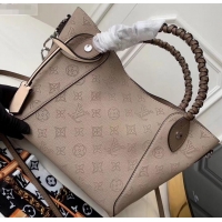 Most Popular Louis Vuitton Braided Handle Mahina leather Hina PM Bag M53914 Galet 2019