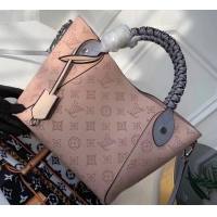 Top Grade Louis Vuitton Braided Handle Mahina leather Hina PM Bag M53938 Magnolia 2019