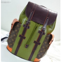 Discount Louis Vuitton Epi Patchwork Christopher PM Backpack Bag M58843 Khaki