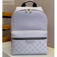 Popular Style Louis Vuitton Monogram Canvas and Taiga Leather Discovery Backpack PM Bag M30232 White 2019