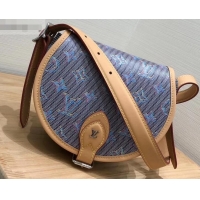 Luxury Louis Vuitton Monogram LV Pop Print Tambourin Bag M55460 Blue 2019