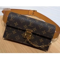 Fashion Louis Vuitton Monogram Canvas S Lock Belt Pouch PM/MM/GM Bag M44667/M68549/M68550 2019