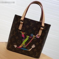 Discount Louis Vuitton Logo Print Monogram Canvas Shoppint Tote Bag M68555 2019