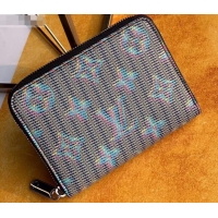 Luxury Louis Vuitton Monogram LV Pop Zippy Coin Purse M68663 Blue 2019