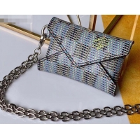 Purchase Louis Vuitton Monogram LV Pop Kirigami Necklace Envelope Pouch Bag M68613 Blue 2019