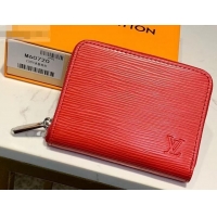 Popular Style Louis Vuitton Epi Leather Zippy Coin Purse M60720 Coquelicot