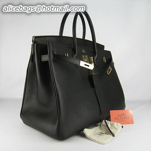 Hermes Birkin 40CM Togo Bag Black 6099 Gold