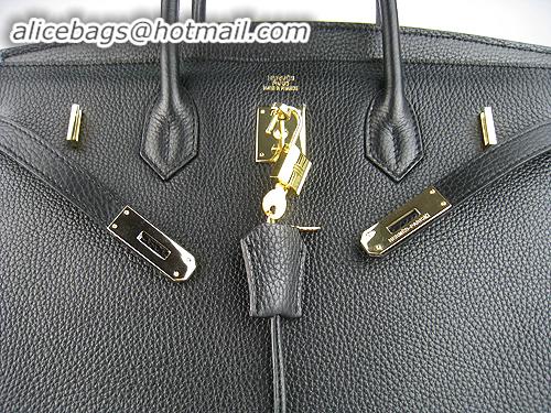 Hermes Birkin 40CM Togo Bag Black 6099 Gold