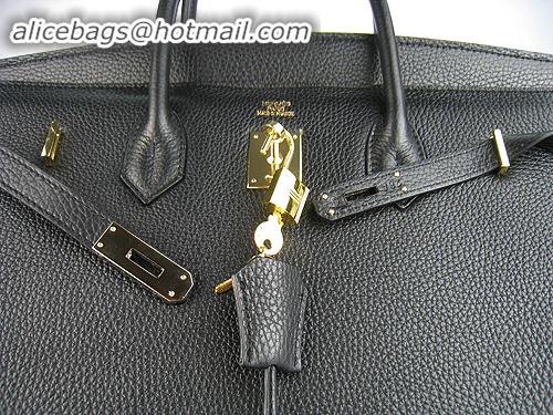 Hermes Birkin 40CM Togo Bag Black 6099 Gold