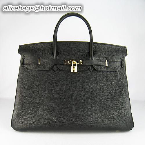 Hermes Birkin 40CM Togo Bag Black 6099 Gold