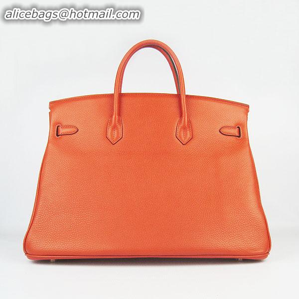 Hermes Birkin 40CM Togo Bag Orange 6099 Gold