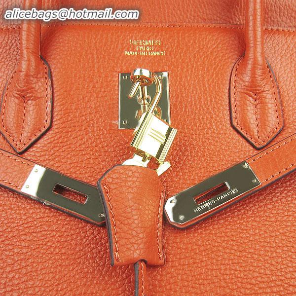 Hermes Birkin 40CM Togo Bag Orange 6099 Gold