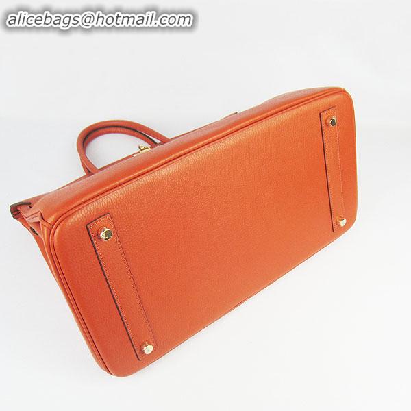 Hermes Birkin 40CM Togo Bag Orange 6099 Gold