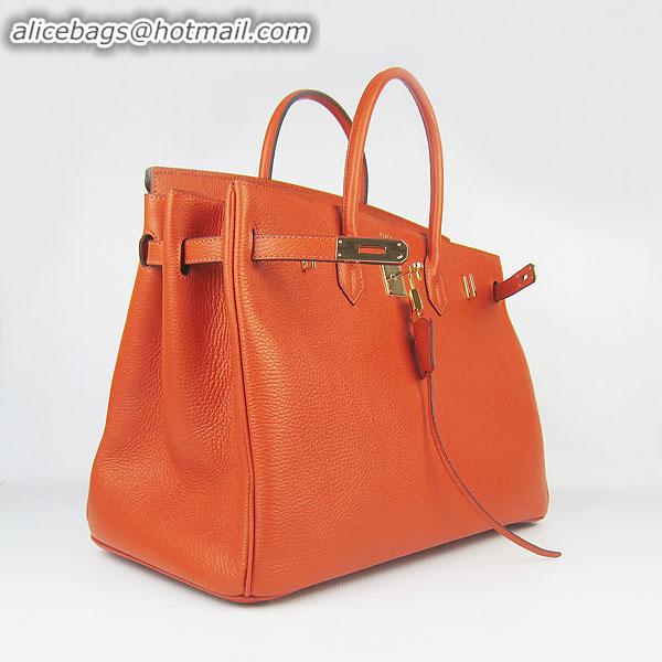 Hermes Birkin 40CM Togo Bag Orange 6099 Gold