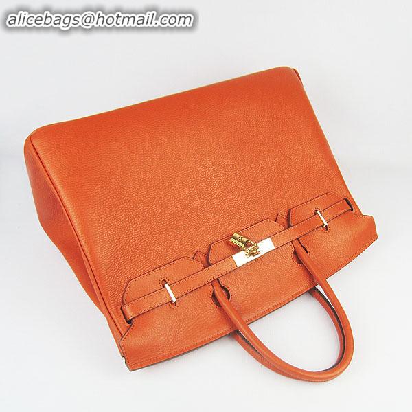 Hermes Birkin 40CM Togo Bag Orange 6099 Gold