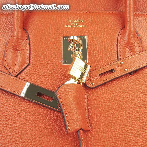 Hermes Birkin 40CM Togo Bag Orange 6099 Gold