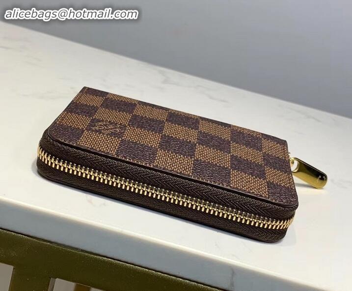 Best Price Louis Vuitton Zippy Coin Purse Damier Ebene Canvas N63070 Brown 