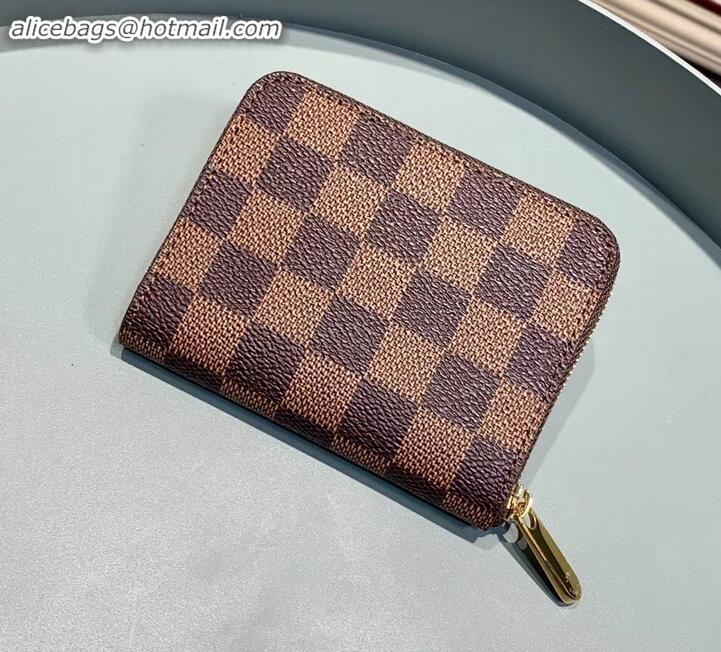 Best Price Louis Vuitton Zippy Coin Purse Damier Ebene Canvas N63070 Brown 