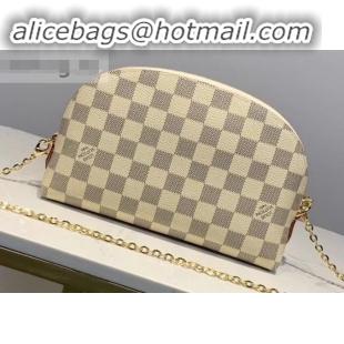 Promotion Louis Vuitton Cosmetic Pouch GM Bag M47353 Damier Azur Canvas