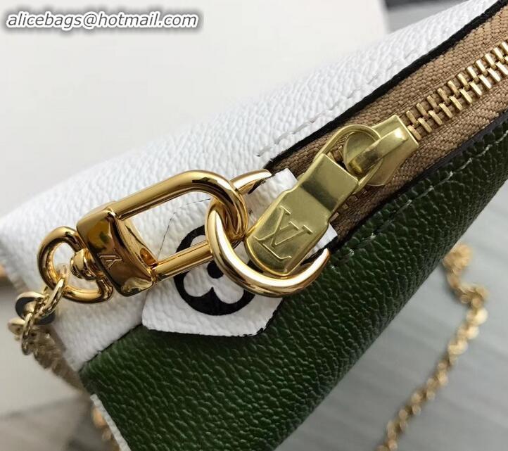 Discount Design Louis Vuitton Pochette Cosmetique Cosme XL Bag with Chain M67693 Khaki 