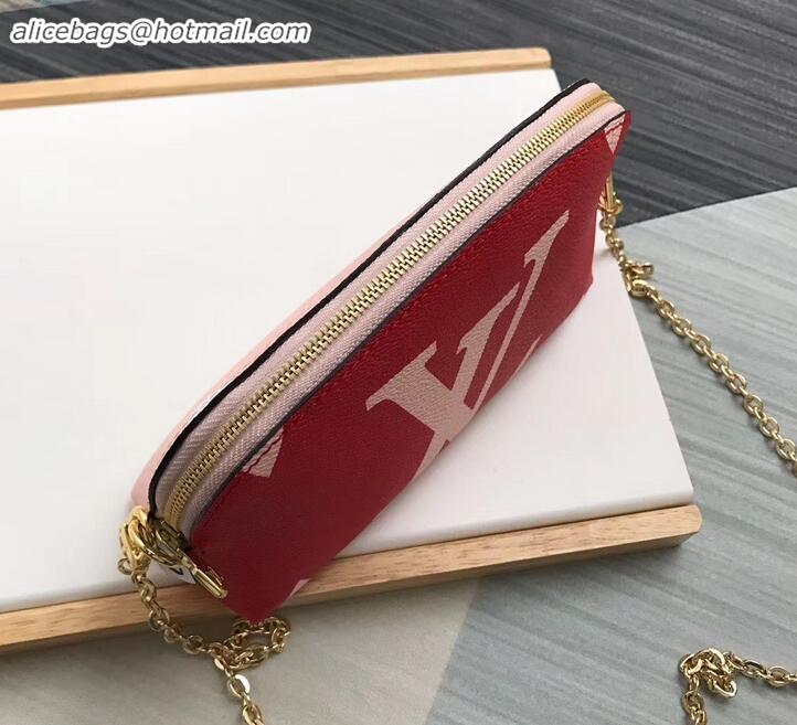 Good Quality Louis Vuitton Pochette Cosmetique Cosme XL Bag with Chain M67694 Rouge