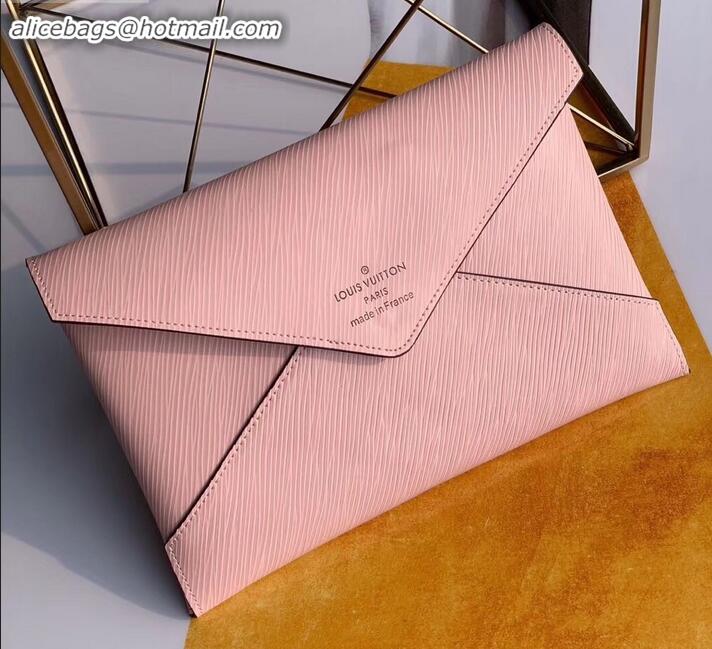 Crafted Louis Vuitton Epi Leather Pochette Kirigami Pouch Bag M62457 Pink/Burgundy/Red 2019