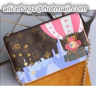 New Fashion Louis Vuitton Monogram Canvas Pochette Double Zip Bag Print N60254