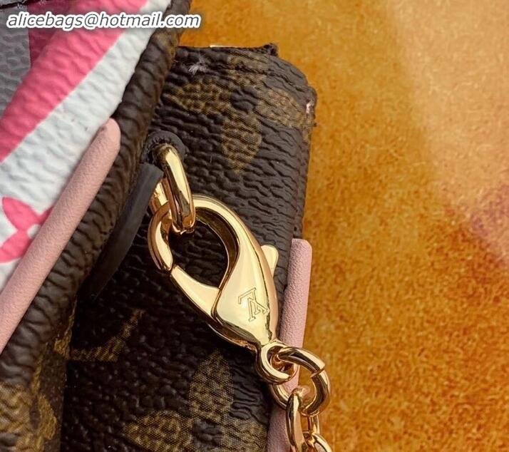 New Fashion Louis Vuitton Monogram Canvas Pochette Double Zip Bag Print N60254