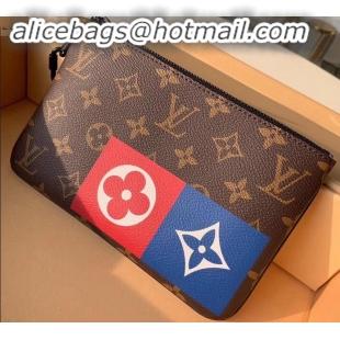 Well Crafted Louis Vuitton Monogram Canvas Pochette Chaine Zipped Pouch MM Bag M67814 2019 