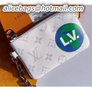 Comfortable Louis Vuitton Monogram Canvas Pochette Chaine Zipped Pouch PM Bag M67809 2019