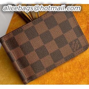 Good Product Louis Vuitton Pince Wallet Damier Ebene Canvas M633222