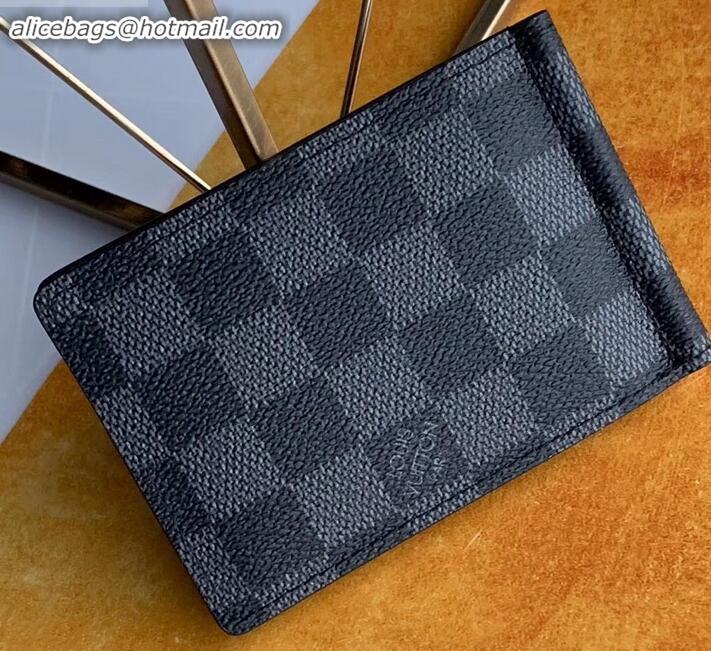 Pretty Style Louis Vuitton Pince Wallet N61000 Damier Graphite Canvas M633222