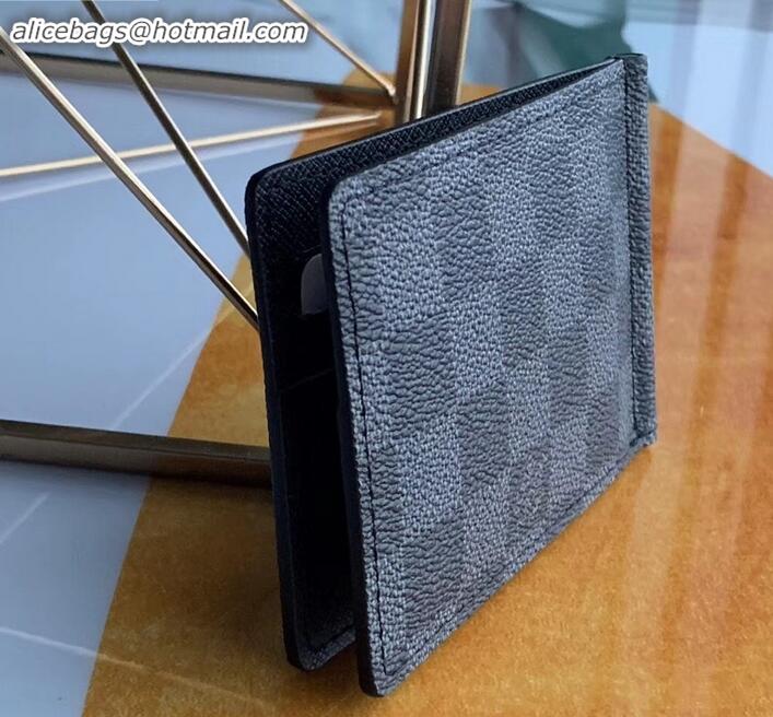 Pretty Style Louis Vuitton Pince Wallet N61000 Damier Graphite Canvas M633222