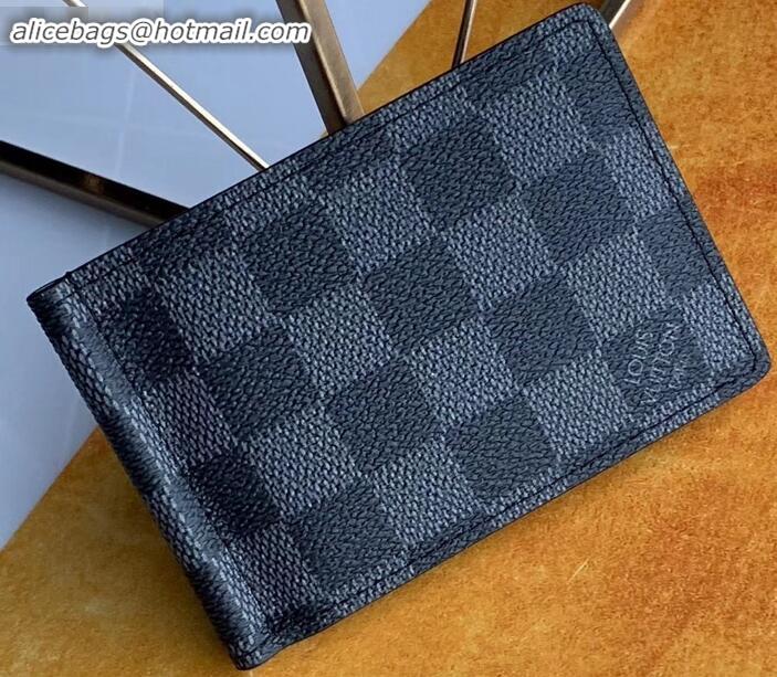 Pretty Style Louis Vuitton Pince Wallet N61000 Damier Graphite Canvas M633222