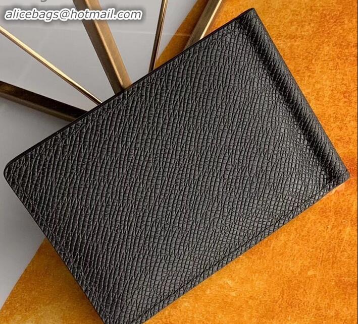 New Style Louis Vuitton Pince Wallet Taiga Leather M62978 Black M633222