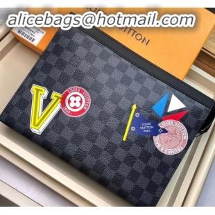 Good Quality Louis Vuitton Pochette Voyage MM Bag Damier Graphite Canvas League N64442