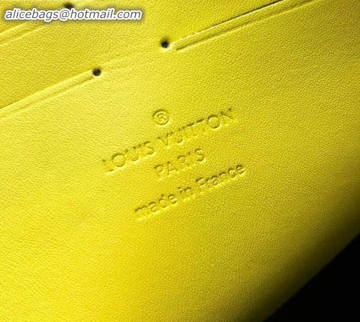 Discount Louis Vuitton Pochette Voyage MM Bag Damier Graphite Canvas N60107 Yellow Stripe