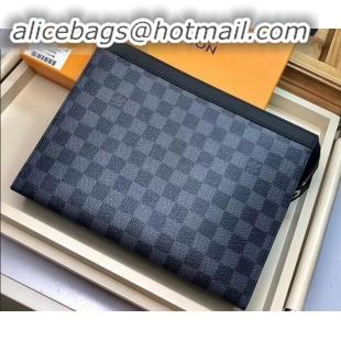 Shop Cheap Louis Vuitton Pochette Voyage MM Bag Damier Graphite Canvas N41696