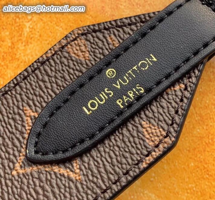 Stylish Louis Vuitton Monogram Canvas Shoulder Strap Bandouliere J02462