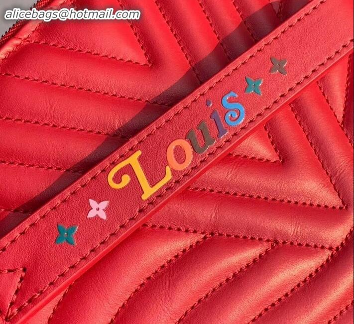 Fashion Louis Vuitton New Wave Zip Pochette Bag M67500 Red 2019