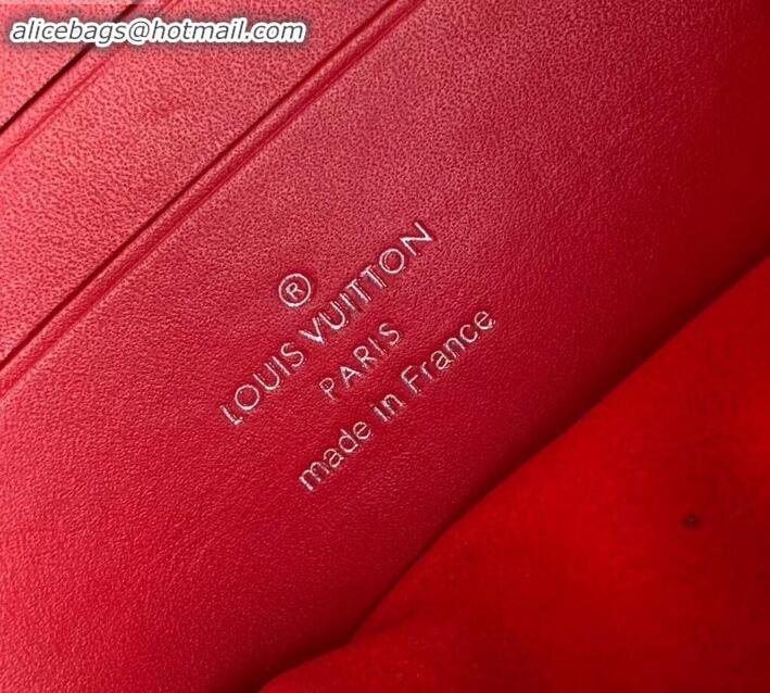 Fashion Louis Vuitton New Wave Zip Pochette Bag M67500 Red 2019