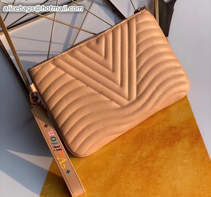 Discount Louis Vuitton New Wave Zip Pochette Bag  M68478 Apricot 2019