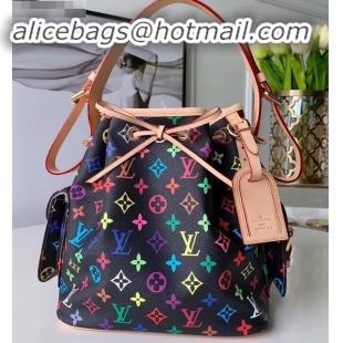 Luxury Louis Vuitton Vintage Monogram Canvas NeoNoe Bag M42229 Black/Multicolor